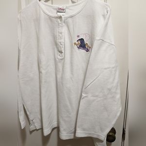Disney Eyore Embroidered Waffle Knit Top!